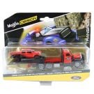 Транспортьор и количка Maisto Design, Elite Transport, 1953 B-61 Mack Flatbed и 2021 Ford Raptor, 1:64