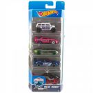 Комплект колички Hot Wheels, Police Pursuit, DJD19, (5 модела)