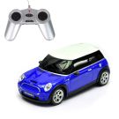 Автомобил с дистанционно управление Rastar Mini Cooper S, 1:18, Син