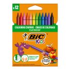 Комплект восъчни моливи Plastidecor Bic, P12