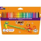 Комплект цветни флумастери Couleur Bic, P24