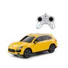 Автомобил с дистанционно управление Rastar Porsche Cayenne Turbo, 1:24, Жълт