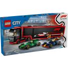 LEGO® City - Камион от F1® с коли RB20 и AMR24 от F1® (60445)