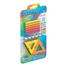Игра с магнитна конструкция Geomag Rainbow Warm, 15 части