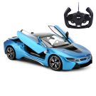 Количка с дистанционно BMW i8 Rastar, 1:14, Синя