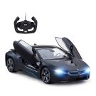 Количка с дистанционно BMW i8 Rastar, 1:14, Черна