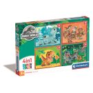 Пъзел Clementoni, 4 в 1, Jurassic World, 12 16 20 24 части