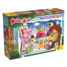 Пъзел за под Lisciani Masha, Нарисувай картина, Maxi, 60 части