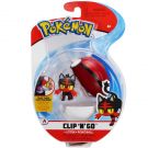Фигура в топка Clip N Go Pokemon S2 - Litten, Poke Ball (95065)