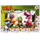 Пъзел Witty Puzzlezz, Розовият динозавър и неговите приятели, 35 части