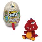 Плюшена играчка със звуци, Crackin Eggs, Jurassic Friends, Roarasaurus, Червена