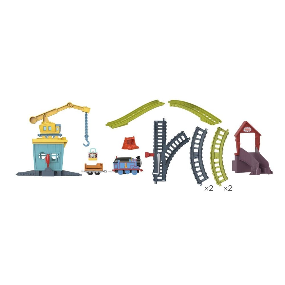Комплект за игра Thomas, Локомотив с релса и кран