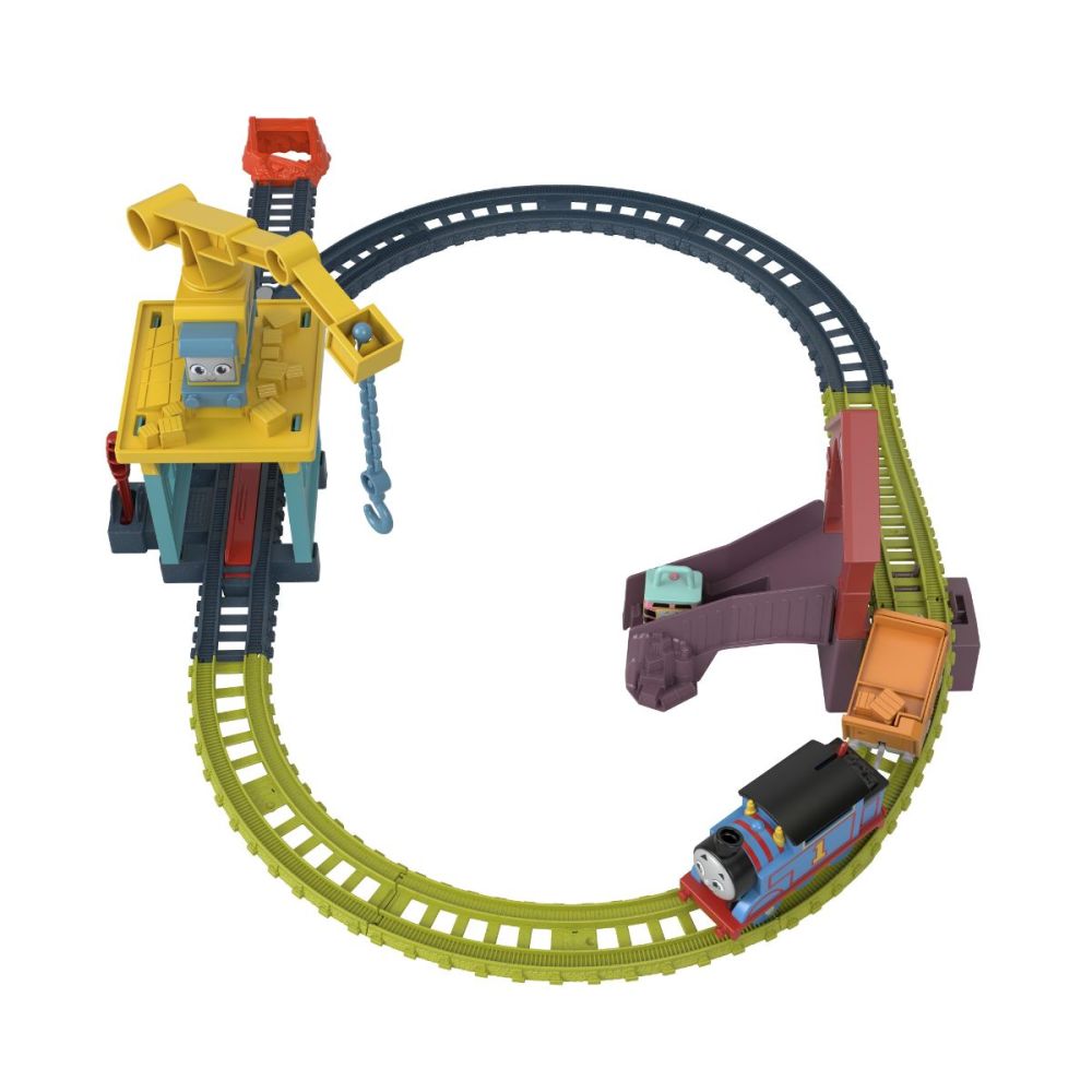 Комплект за игра Thomas, Локомотив с релса и кран