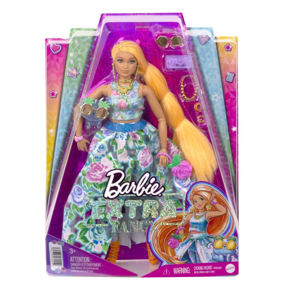 Кукла Barbie Extra Fancy, Флорален десен