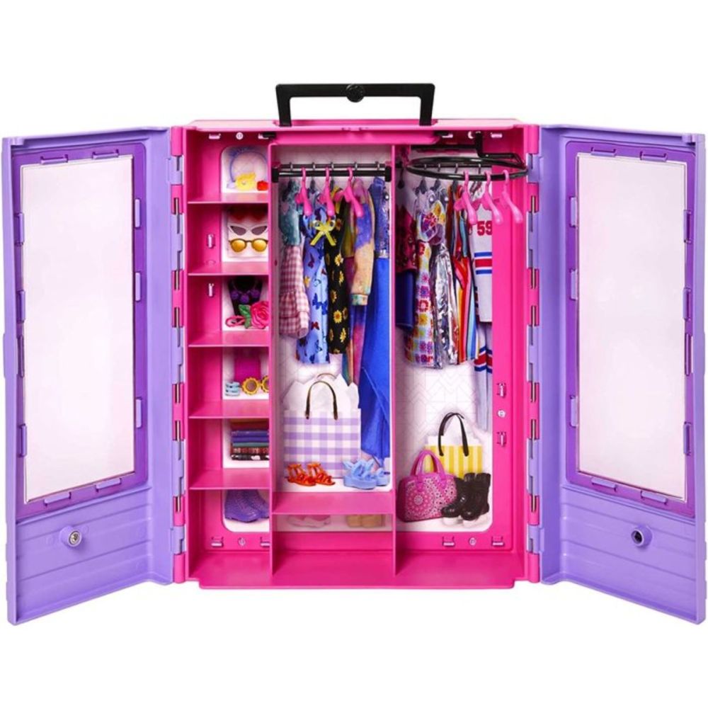 Комплект Кукла Barbie с гардероб, дрехи и аксесоари
