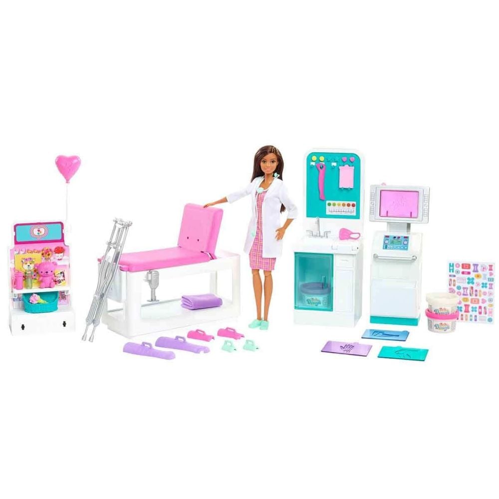 Комплект Кукла Barbie, Клиника Fast Cast