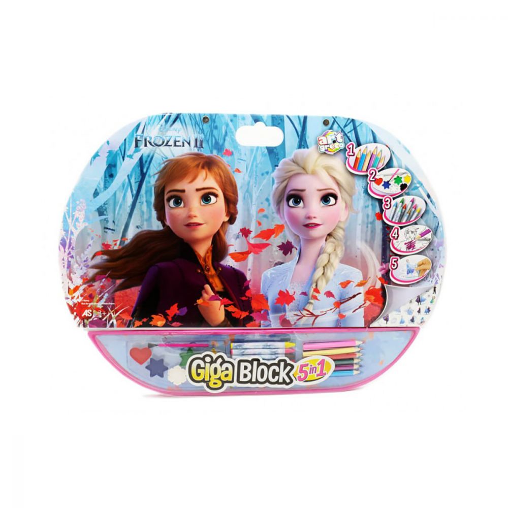 Комплект за рисуване с аксесоари Disney Frozen 2 Giga Block 5 в 1