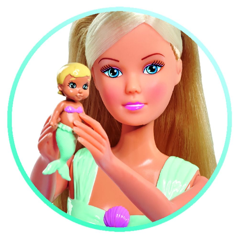 Комплект Кукла русалка, Кевин и бебе, Steffi Love