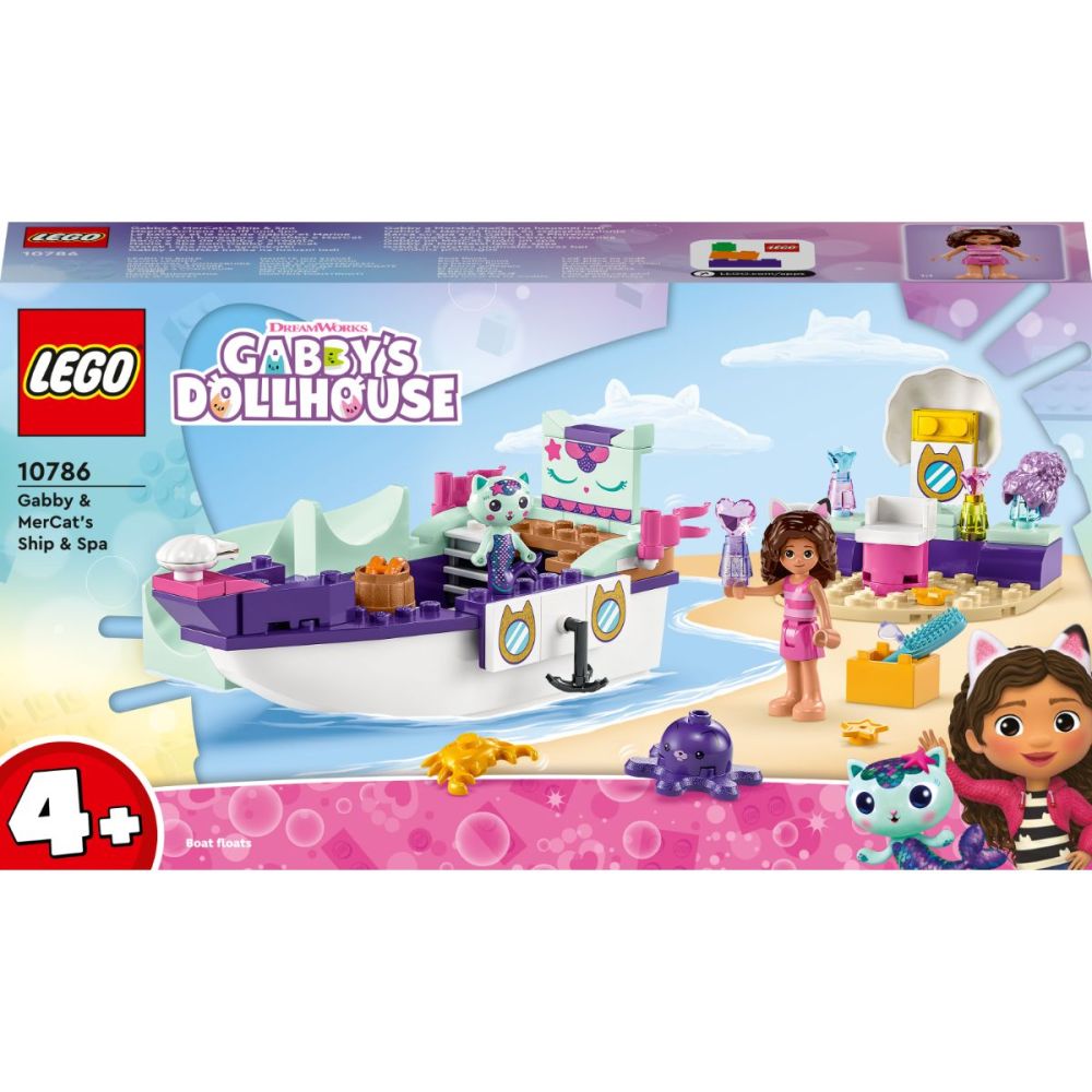 LEGO® Gabbys Dollhouse - Спа корабът на Габи и Котката-русалка (10786)