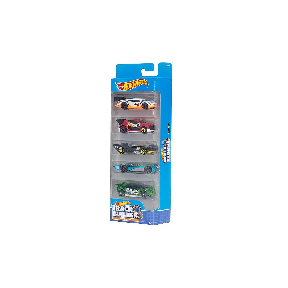Комплект колички Hot Wheels, Track Builder System, DJD27 (5 модела)