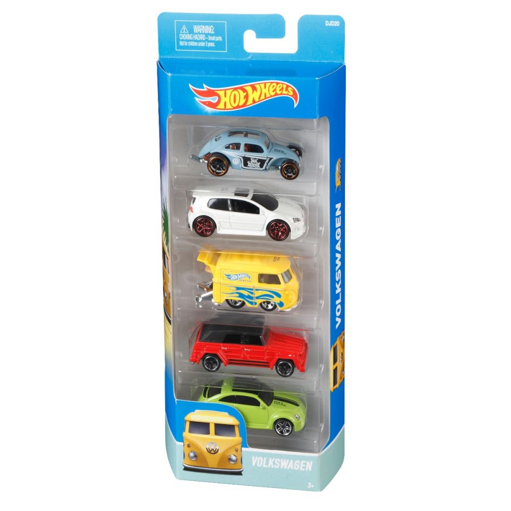 Комплект колички Hot Wheels, Volkswagen, DJD20 (5 модела)