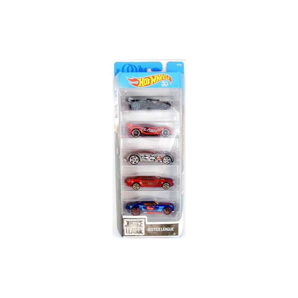 Комплект колички Hot Wheels, Justice League, FKT50 (5 модела)