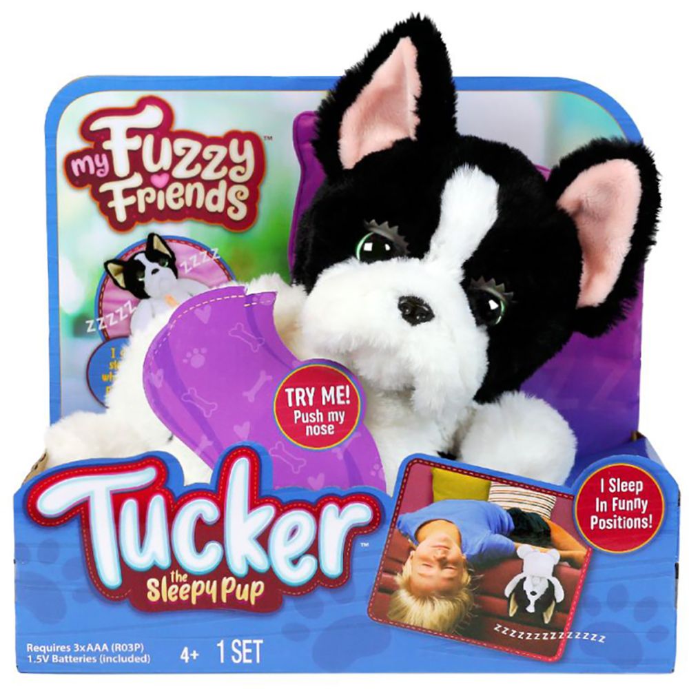 Интерактивна плюшена играчка, My Fuzzy Friends, Tucker Sleepy Puppy