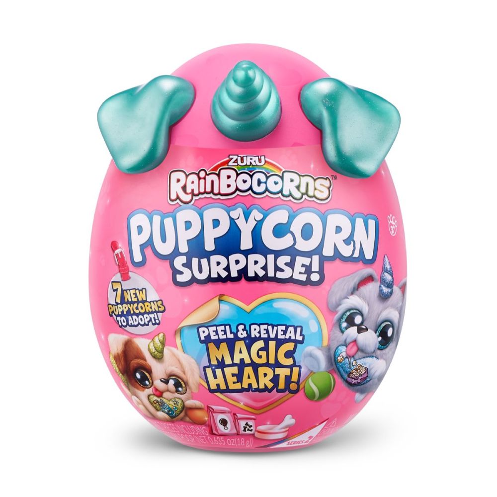 Плюшена играчка изненада, Rainbocorns Puppycorn Surprise, Еднорогa Дъга Серия 2
