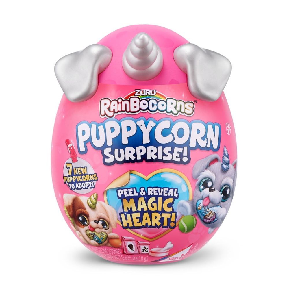 Плюшена играчка изненада, Rainbocorns Puppycorn Surprise, Еднорогa Дъга Серия 2