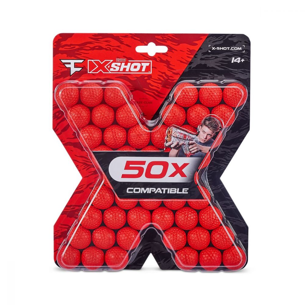 Комплект от 50 снаряда XShot, Chaos Faze, Dart Balls Toyzz Shop