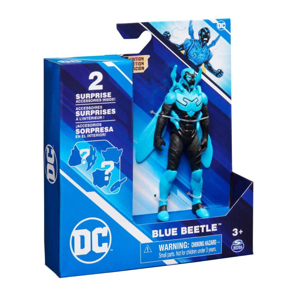 Фигурка с 2 аксесоара изненада, DC Universe, Blue Beetle, 10 см, 20144128