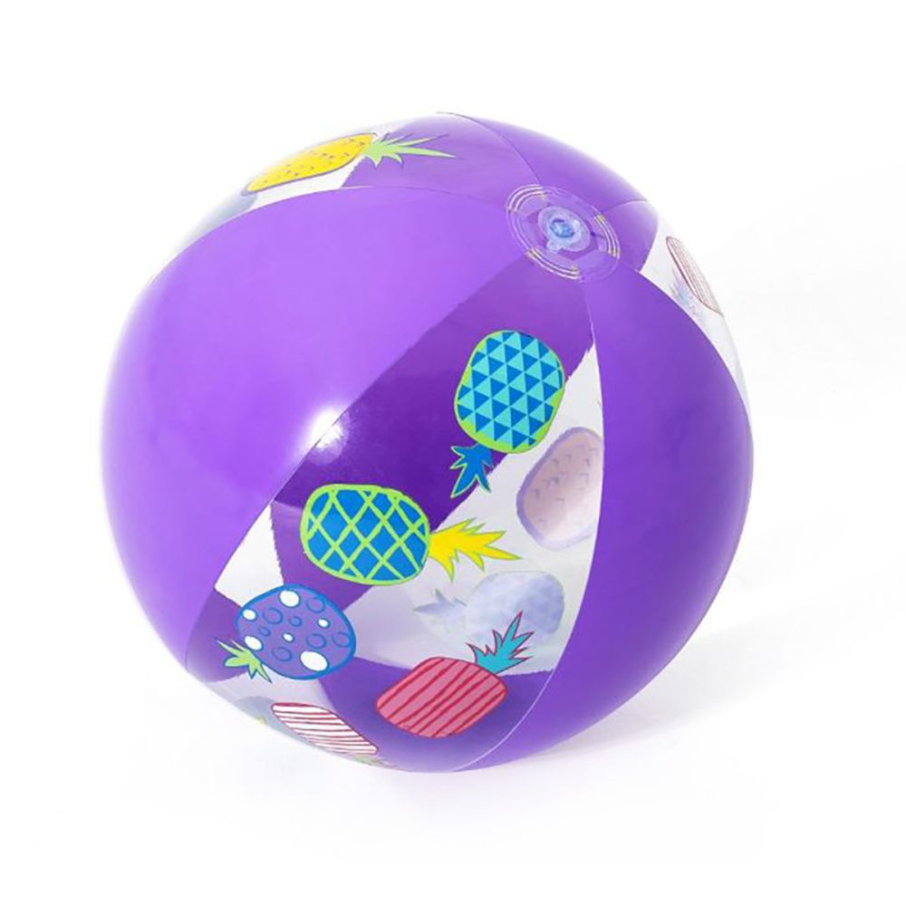 Многоцветна надуваема плажна топка, Bestway, Лилава, 51см