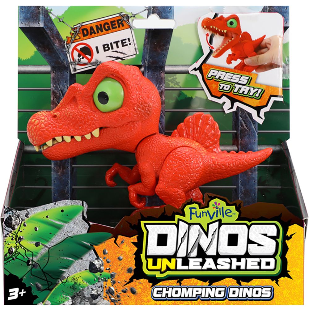 Интерактивна играчка Dinos Unleashed Chomping, Червен