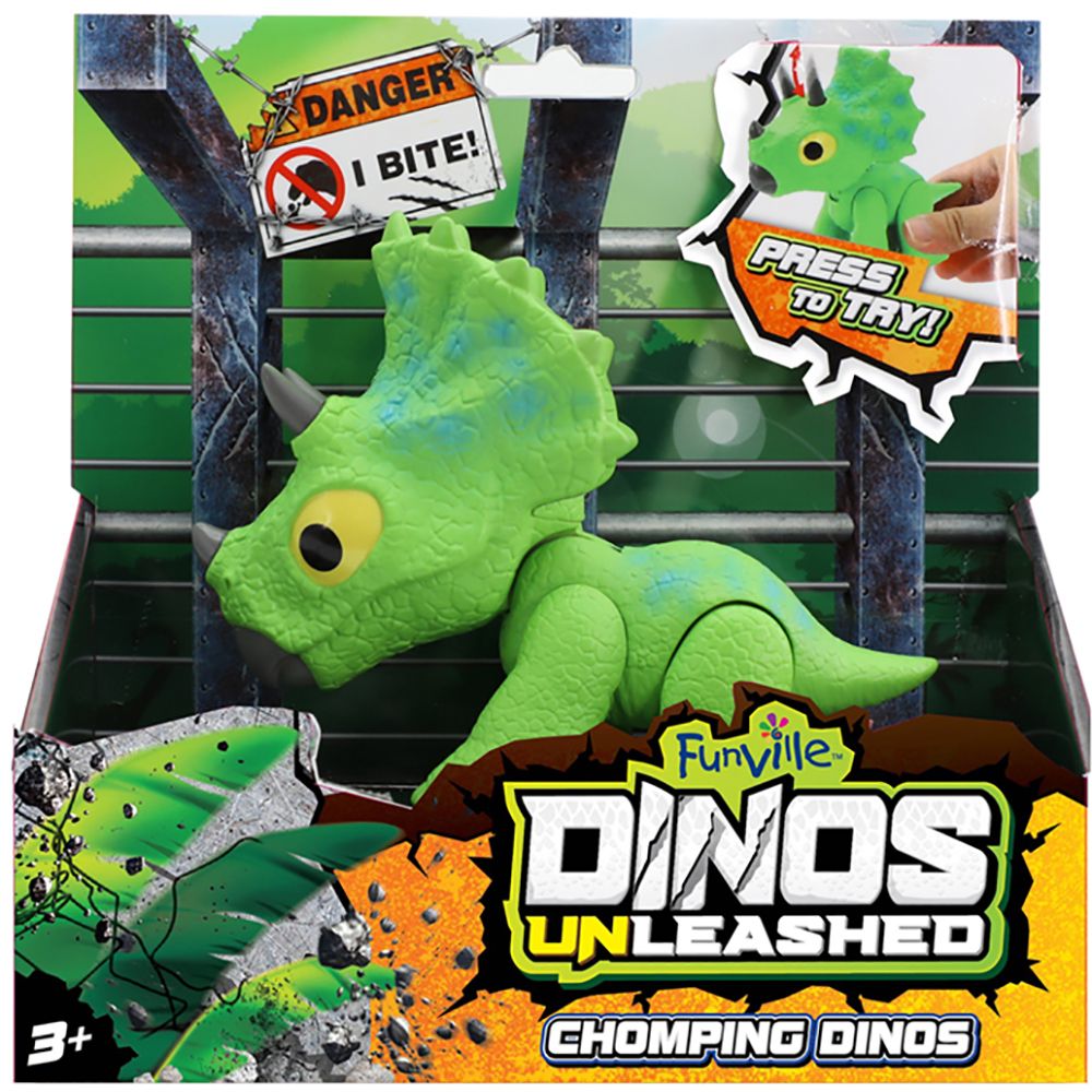 Интерактивна играчка Dinos Unleashed Chomping, Зелен