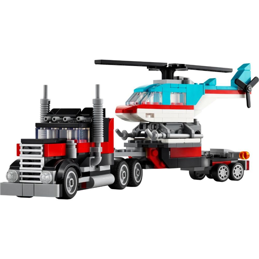LEGO® Creator - Камион с платформа и хеликоптер (31146)