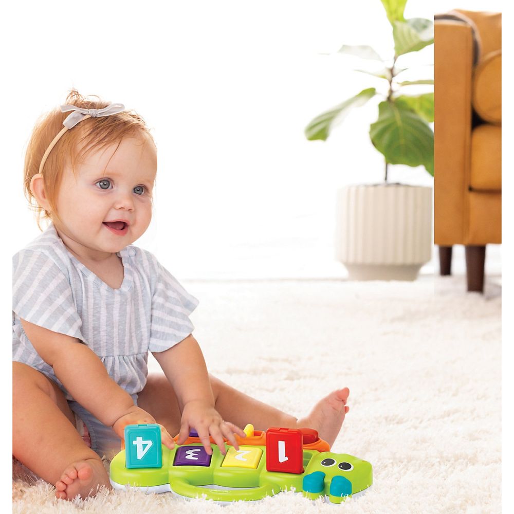 Бебешка играчка, B Kids, интерактивна гъсеница