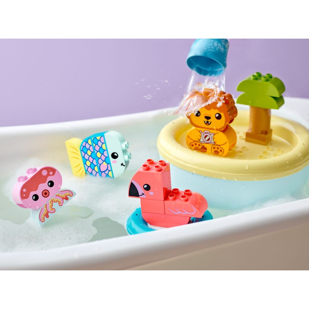 LEGO® Duplo - Забавления в банята: плаващ остров с животни (10966)