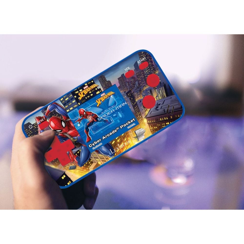 Преносима конзола Cyber ​​Arcade, Lexibook, 150 игри Spiderman 