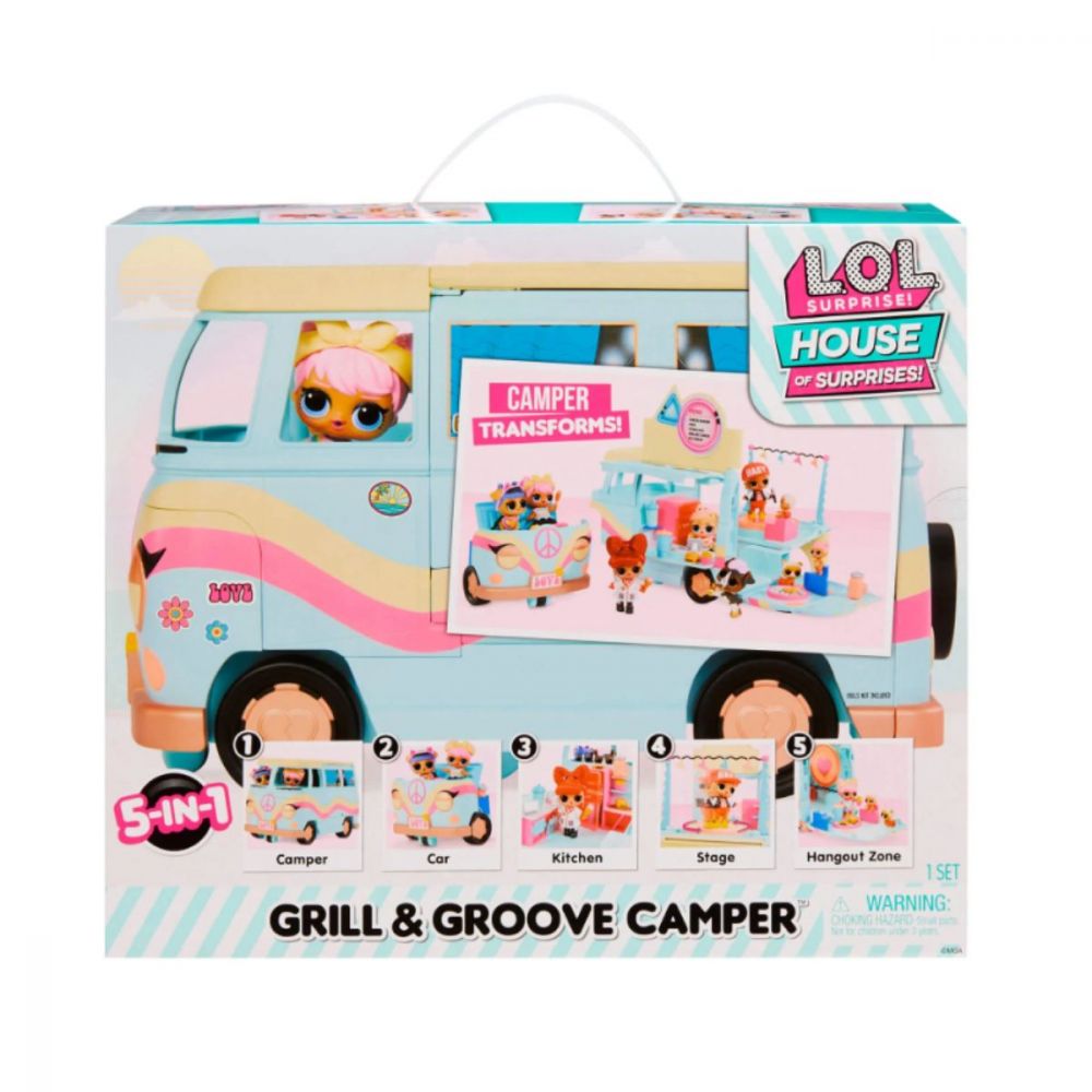 LOL Surprise Grill and Groove Camper, комплект за игра