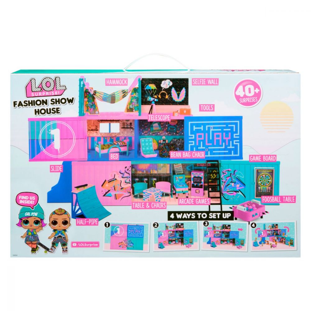 LOL Surprise Fashion Show House, Комплект за игра с 2 Кукли LOL и 40  изненади | Toyzz Shop