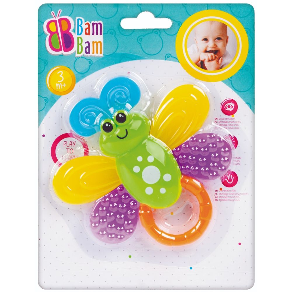 Бебешка играчка BamBam, Дрънкалка пеперуда