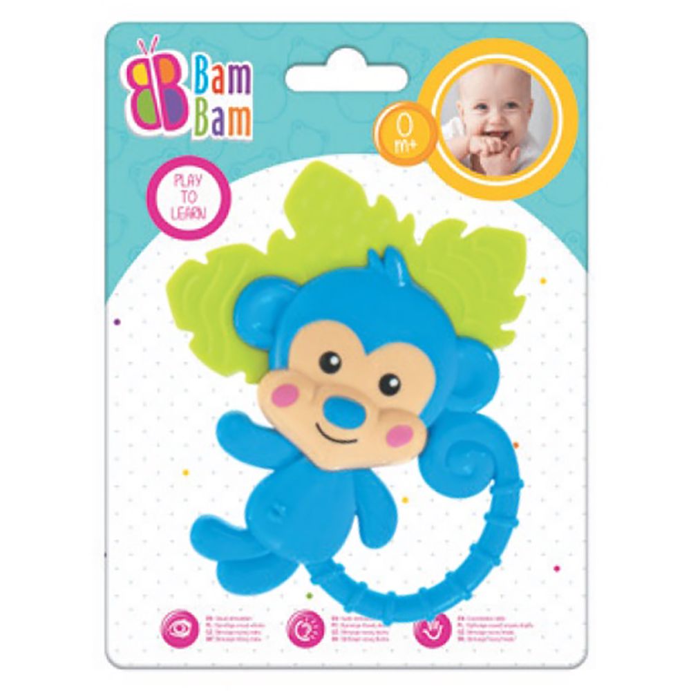 Бебешка играчка BamBam, Дрънкалка Маймунка