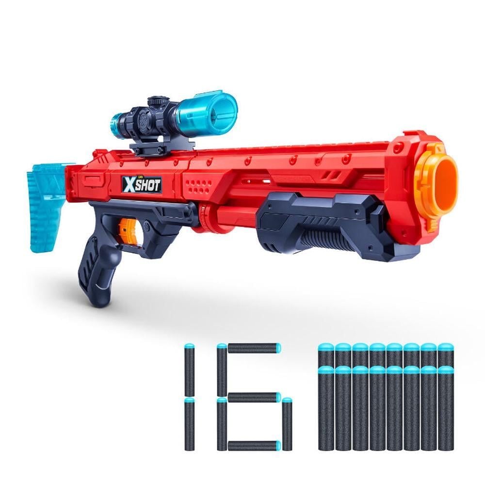 Бластер X-Shot Excel Hawk Eye, 16 снаряда
