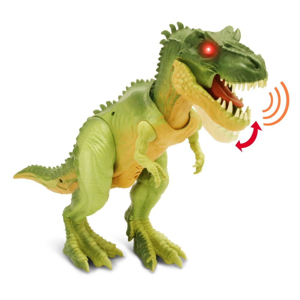 Интерактивна фигурка Динозавър, Lanard Toys, Jurassic Clash, Зелена