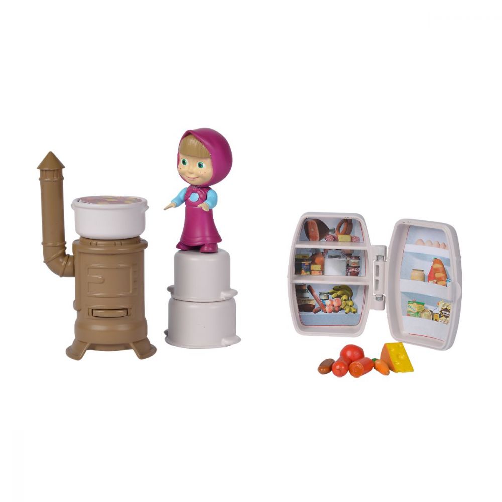 Игрален комплект кукла Masha, с кухня и аксесоари
