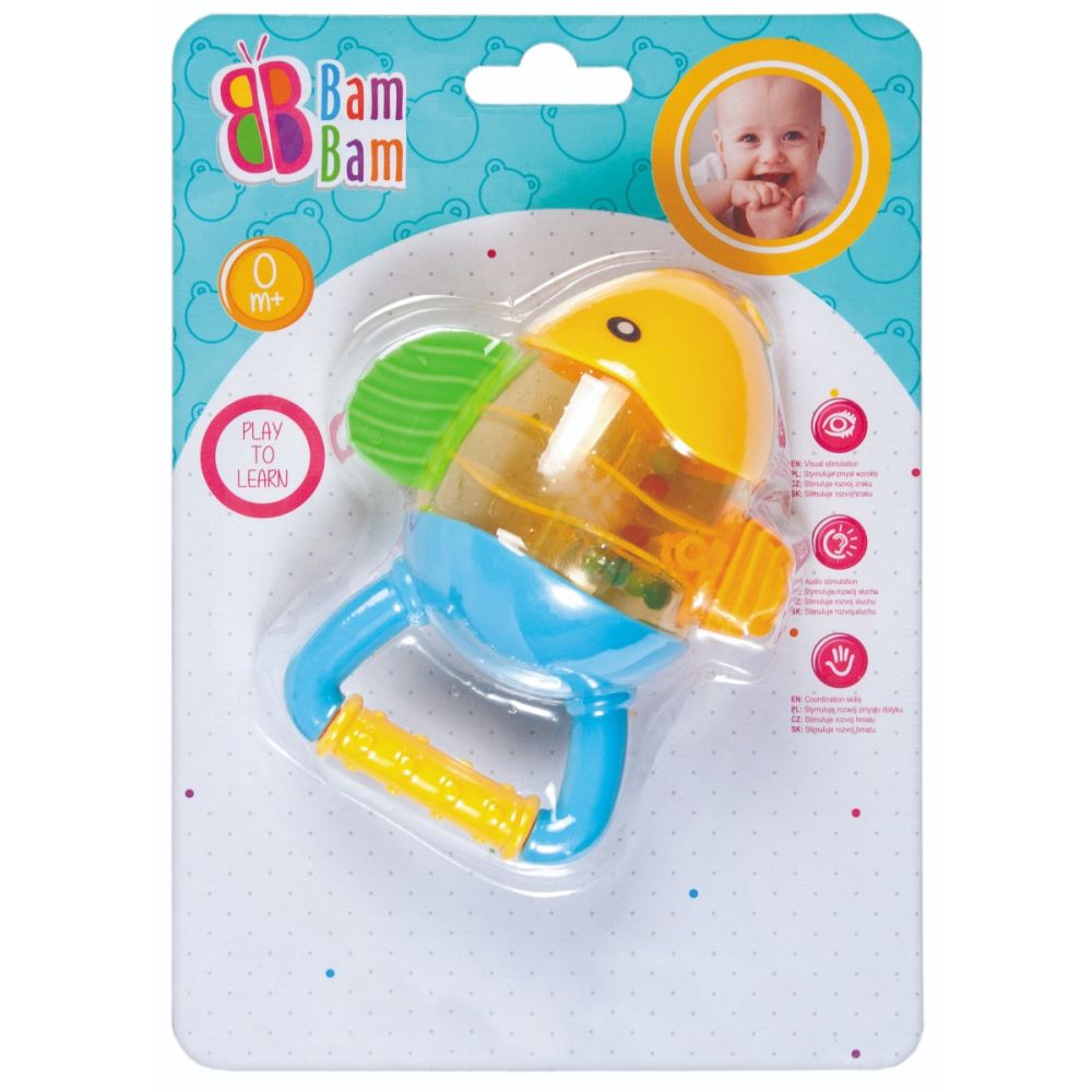 Бебешка играчка BamBam, Дрънкалка Рибка