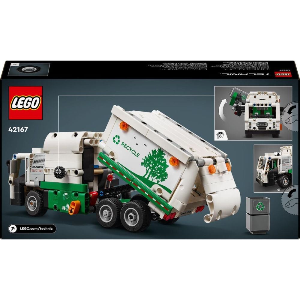 LEGO® Technic - Боклукчийски камион Mack® LR Electric (42167)