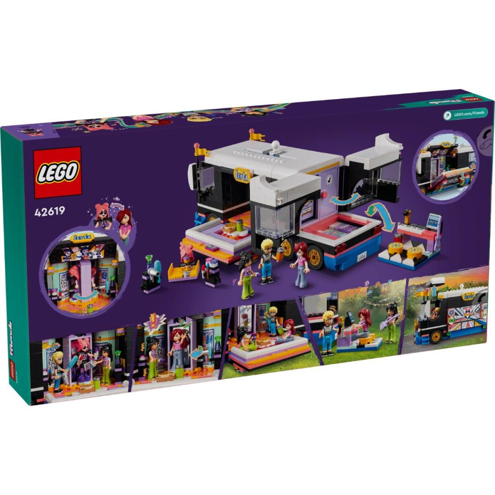 LEGO® Friends - Бус за турне на поп звезди (42619)