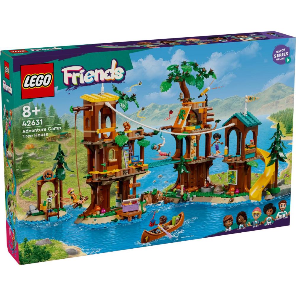 LEGO® Friends - Лагер за приключения – дървесна къща (42631)