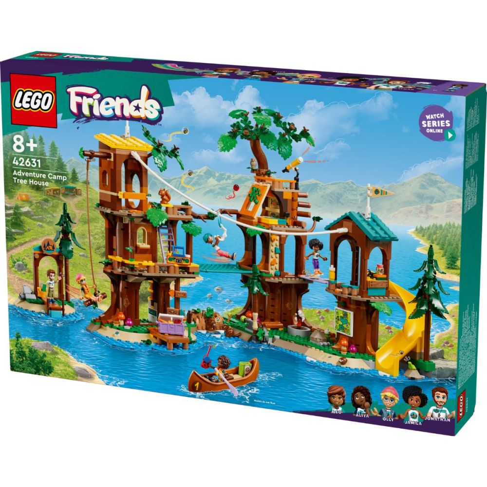 LEGO® Friends - Лагер за приключения – дървесна къща (42631)